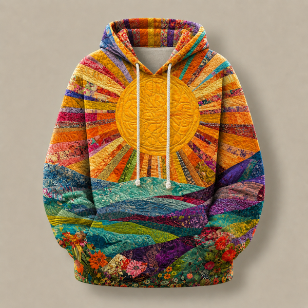 Amber | Patchwork Pullover Hoodie