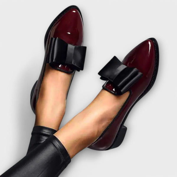 Winnie | Bow-Front Pointed Loafers