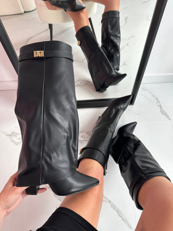 Serena | Pointed Toe Knee High Boots
