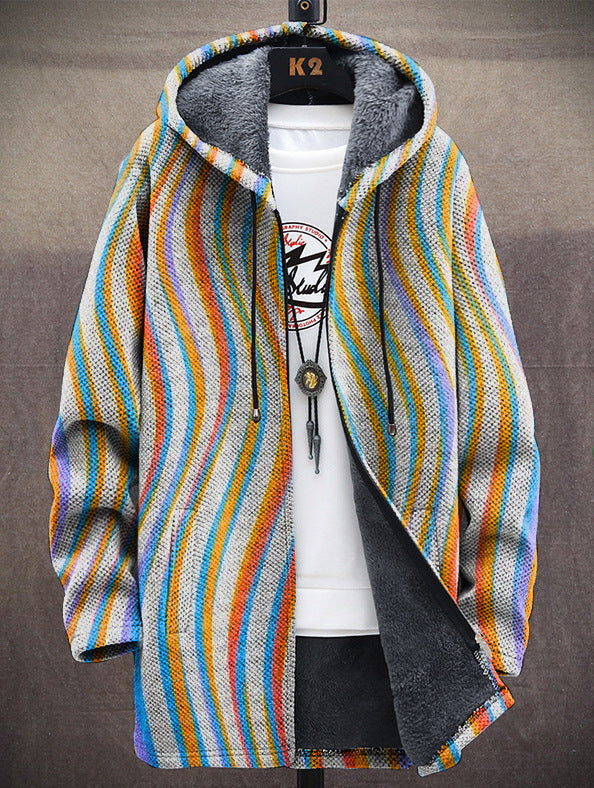 Ollie | Soft Stripe Hooded Cardigan