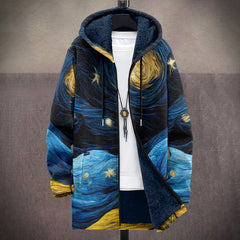 Navy & Gold Print