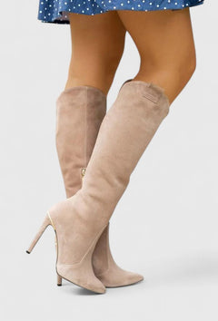 Beige Suede-Look