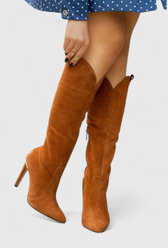 Brown Suede-Look