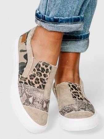 Zora | Animal Print Slip-On Sneakers