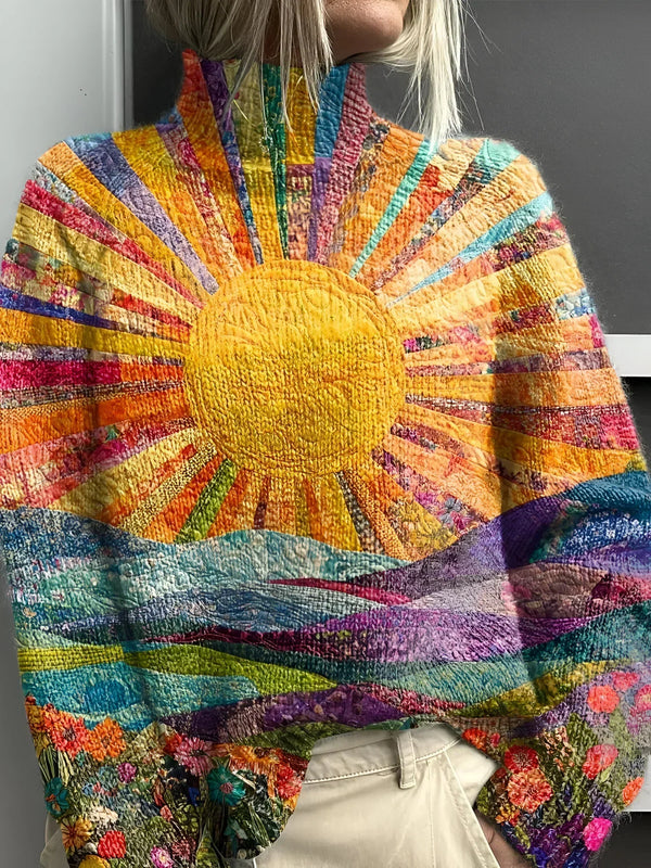 Lucille | Bright Color Turtleneck Sweater